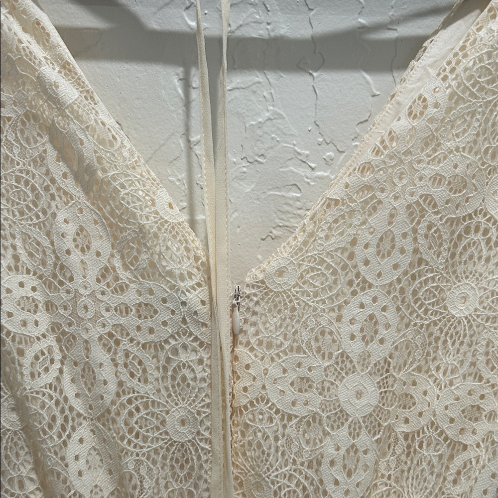 Sundance Cream Lace High Low Dress - Picture 5 of 6